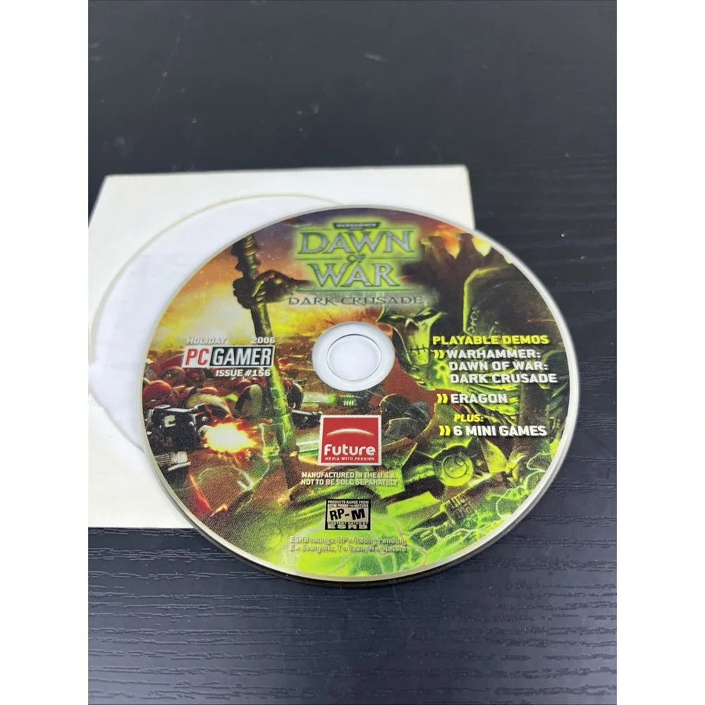 PC Gamer Demo Disc Holiday 2006 Warhammer 40K Dawn of War Dark Crusade PC CD